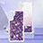 Funda Silicona Carcasa Goma Bling-Bling YB3 para Samsung Galaxy A34 5G Morado