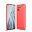 Funda Silicona Carcasa Goma Line C01 para Xiaomi Mi 11 Lite 4G Rojo