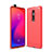 Funda Silicona Carcasa Goma Line C01 para Xiaomi Mi 9T Rojo