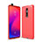 Funda Silicona Carcasa Goma Line C01 para Xiaomi Redmi K20 Rojo