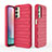 Funda Silicona Carcasa Goma Line KC1 para Samsung Galaxy A24 4G Rojo