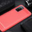 Funda Silicona Carcasa Goma Line para Huawei Honor V30 Pro 5G Rojo