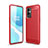 Funda Silicona Carcasa Goma Line para OnePlus 9 5G Rojo