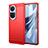 Funda Silicona Carcasa Goma Line para Oppo Reno10 Pro 5G Rojo