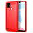 Funda Silicona Carcasa Goma Line para Realme C21 Rojo