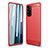 Funda Silicona Carcasa Goma Line para Samsung Galaxy A34 5G Rojo