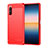 Funda Silicona Carcasa Goma Line para Sony Xperia 10 III SOG04 Rojo