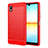 Funda Silicona Carcasa Goma Line para Sony Xperia Ace III SOG08 Rojo