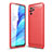 Funda Silicona Carcasa Goma Line para Xiaomi Redmi Note 10 4G Rojo