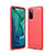 Funda Silicona Carcasa Goma Line S01 para Huawei Honor View 30 Pro 5G Rojo