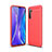 Funda Silicona Carcasa Goma Line S01 para Oppo K5 Rojo