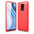 Funda Silicona Carcasa Goma Line WL1 para Xiaomi Redmi Note 9 Rojo