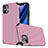 Funda Silicona Carcasa Goma Line Z01 para Apple iPhone 11 Rosa