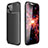 Funda Silicona Carcasa Goma Twill para Apple iPhone 14 Negro