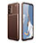 Funda Silicona Carcasa Goma Twill para Oppo A74 5G Marron