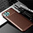 Funda Silicona Carcasa Goma Twill para Oppo F17 Pro Marron