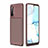 Funda Silicona Carcasa Goma Twill para Oppo Reno3 Marron