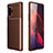 Funda Silicona Carcasa Goma Twill para Xiaomi Redmi K40 Gaming 5G Marron