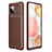 Funda Silicona Carcasa Goma Twill WL1 para Samsung Galaxy A12 Nacho Marron