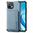 Funda Silicona Carcasa Ultrafina Goma con Magnetico A04 para Xiaomi Mi 11 Lite 5G NE Azul