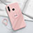 Funda Silicona Carcasa Ultrafina Goma con Magnetico Anillo de dedo Soporte A01 para Huawei Enjoy 10 Plus Rosa