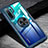 Funda Silicona Carcasa Ultrafina Goma con Magnetico Anillo de dedo Soporte A01 para Huawei P30 Pro Azul