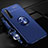 Funda Silicona Carcasa Ultrafina Goma con Magnetico Anillo de dedo Soporte A01 para Realme X50 Pro 5G Azul