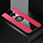 Funda Silicona Carcasa Ultrafina Goma con Magnetico Anillo de dedo Soporte A01 para Vivo S1 Pro Rosa Roja