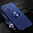 Funda Silicona Carcasa Ultrafina Goma con Magnetico Anillo de dedo Soporte A01 para Xiaomi Redmi 10X Pro 5G Azul