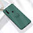 Funda Silicona Carcasa Ultrafina Goma con Magnetico Anillo de dedo Soporte A02 para Huawei Enjoy 10 Plus Verde