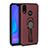 Funda Silicona Carcasa Ultrafina Goma con Magnetico Anillo de dedo Soporte A02 para Huawei Nova 3e Marron