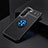 Funda Silicona Carcasa Ultrafina Goma con Magnetico Anillo de dedo Soporte A02 para Samsung Galaxy S22 Plus 5G Azul y Negro