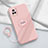 Funda Silicona Carcasa Ultrafina Goma con Magnetico Anillo de dedo Soporte A02 para Vivo V20 Pro 5G Rosa