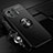 Funda Silicona Carcasa Ultrafina Goma con Magnetico Anillo de dedo Soporte A02 para Xiaomi Mi 11 Pro 5G Negro