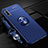 Funda Silicona Carcasa Ultrafina Goma con Magnetico Anillo de dedo Soporte A03 para Huawei Honor 9X Azul