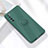 Funda Silicona Carcasa Ultrafina Goma con Magnetico Anillo de dedo Soporte A04 para Huawei Nova 7 5G Verde