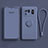 Funda Silicona Carcasa Ultrafina Goma con Magnetico Anillo de dedo Soporte A04 para Xiaomi Mi 11 Ultra 5G Gris Lavanda