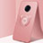 Funda Silicona Carcasa Ultrafina Goma con Magnetico Anillo de dedo Soporte A05 para Vivo Nex 3 Oro Rosa