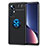 Funda Silicona Carcasa Ultrafina Goma con Magnetico Anillo de dedo Soporte A05 para Xiaomi Mi 12 5G Azul y Negro