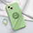 Funda Silicona Carcasa Ultrafina Goma con Magnetico Anillo de dedo Soporte A06 para Apple iPhone 14 Verde