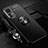 Funda Silicona Carcasa Ultrafina Goma con Magnetico Anillo de dedo Soporte A06 para Xiaomi Mi 12 Pro 5G Negro
