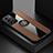 Funda Silicona Carcasa Ultrafina Goma con Magnetico Anillo de dedo Soporte A07 para Samsung Galaxy S21 Plus 5G Marron