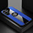 Funda Silicona Carcasa Ultrafina Goma con Magnetico Anillo de dedo Soporte A07 para Samsung Galaxy S21 Ultra 5G Azul