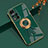 Funda Silicona Carcasa Ultrafina Goma con Magnetico Anillo de dedo Soporte AN2 para Xiaomi Poco M4 Pro 5G Verde