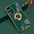 Funda Silicona Carcasa Ultrafina Goma con Magnetico Anillo de dedo Soporte AN2 para Xiaomi Poco X4 NFC Verde