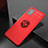 Funda Silicona Carcasa Ultrafina Goma con Magnetico Anillo de dedo Soporte JM1 para Samsung Galaxy M31s Rojo