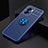 Funda Silicona Carcasa Ultrafina Goma con Magnetico Anillo de dedo Soporte JM2 para OnePlus Nord N300 5G Azul