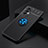 Funda Silicona Carcasa Ultrafina Goma con Magnetico Anillo de dedo Soporte JM2 para Samsung Galaxy A53 5G Azul y Negro