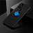 Funda Silicona Carcasa Ultrafina Goma con Magnetico Anillo de dedo Soporte para OnePlus Nord N10 5G Azul y Negro