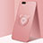 Funda Silicona Carcasa Ultrafina Goma con Magnetico Anillo de dedo Soporte para Oppo A5 Oro Rosa